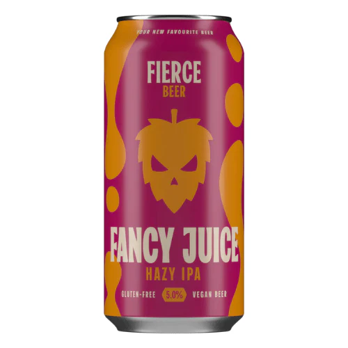 Fierce Beer Fancy Juice Gluten Free & Vegan Juicy IPA Cans 12x440ml