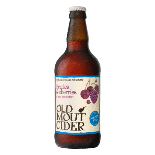 Old Mout Berries & Cherries Alcohol Free Fruit Cider 12x500ml