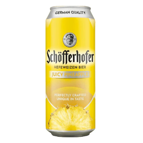 Schofferhofer Juicy Pineapple Hefeweizen Cans 24x500ml